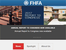 Tablet Screenshot of fhfa.gov